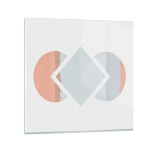 Glass picture - Situation Is Clear - 70x70 cm