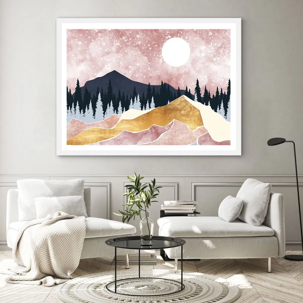 Poster in white frmae - Night Guard - 100x70 cm