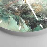 Clock face with lines