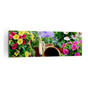 Canvas picture - In the Garden - 160x50 cm