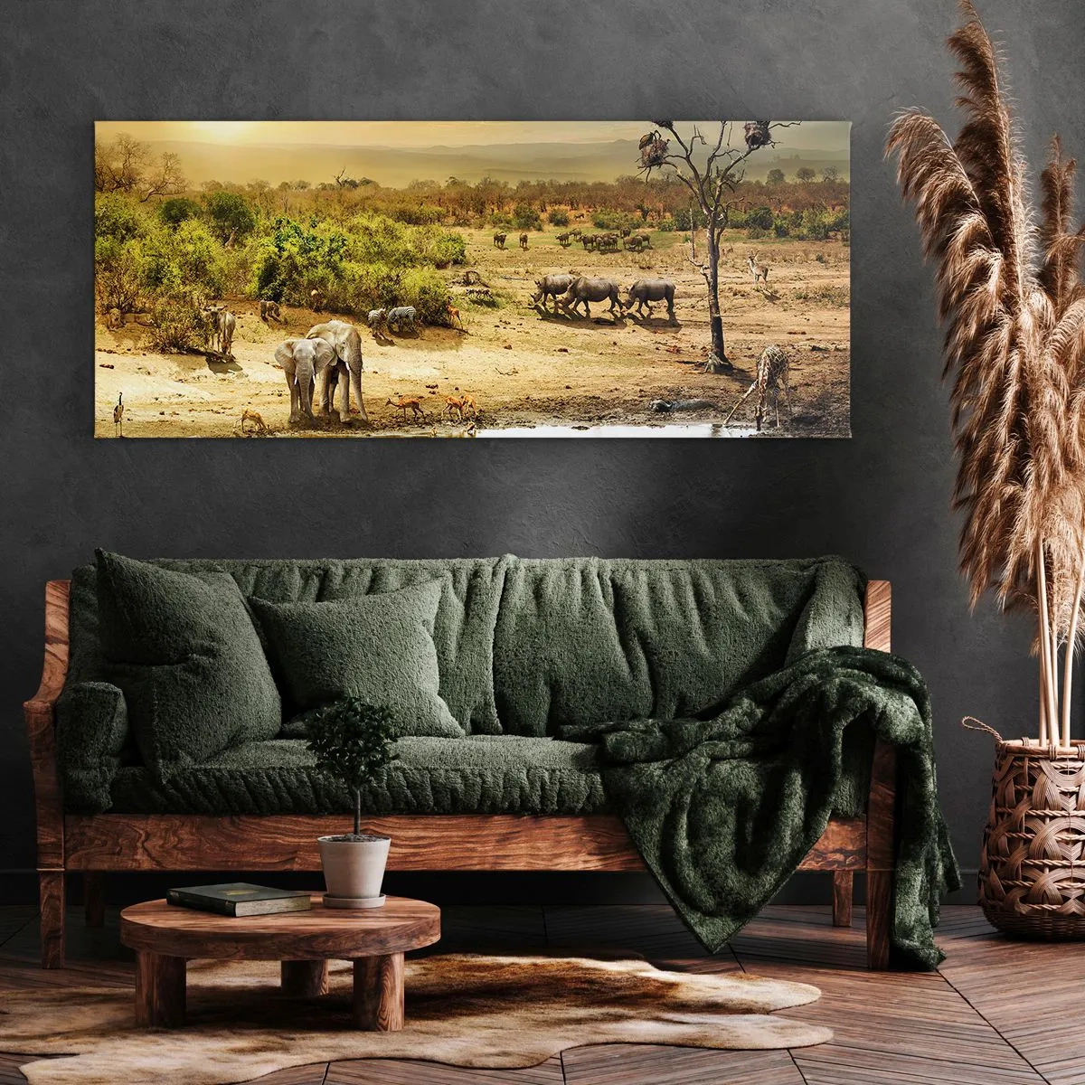 Canvas picture - There Is a River that Flows from Eden - 100x40 cm