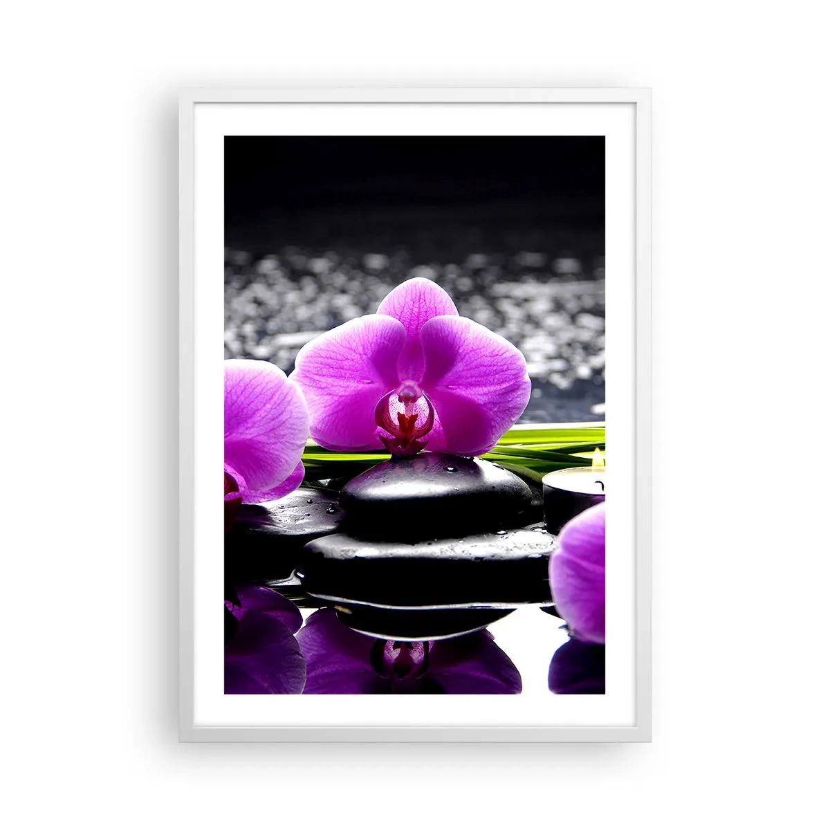 Poster in white frmae - Drowning in Peace and Quiet - 50x70 cm