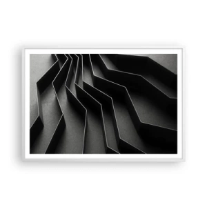 Poster in white frmae - Spacial Order - 100x70 cm