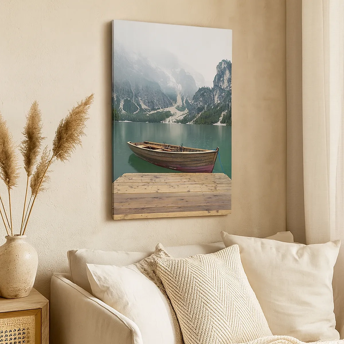 Canvas picture - Boat Found Solitude - 50x70 cm