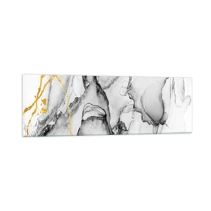 Glass picture - Composition with a Golden Motif - 160x50 cm