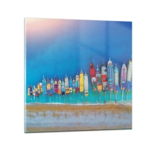 Glass picture - From Bird's Eye View - 30x30 cm