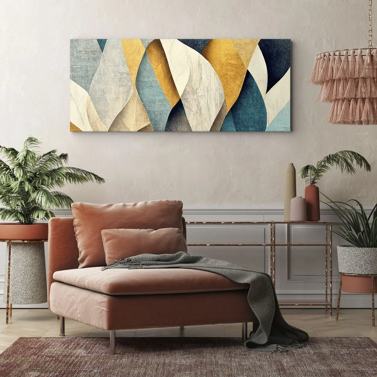 Canvas picture - Rhythm and Undulation - 140x50 cm