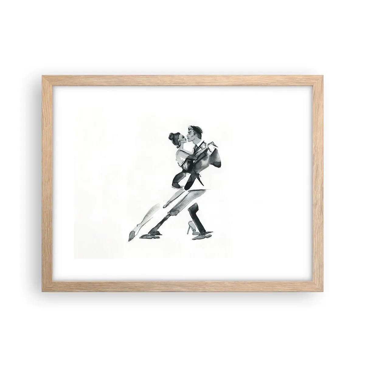 Poster in light oak frame - In One Rhythm - 40x30 cm