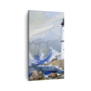 Canvas picture - Against Darkness and Storm - 45x80 cm