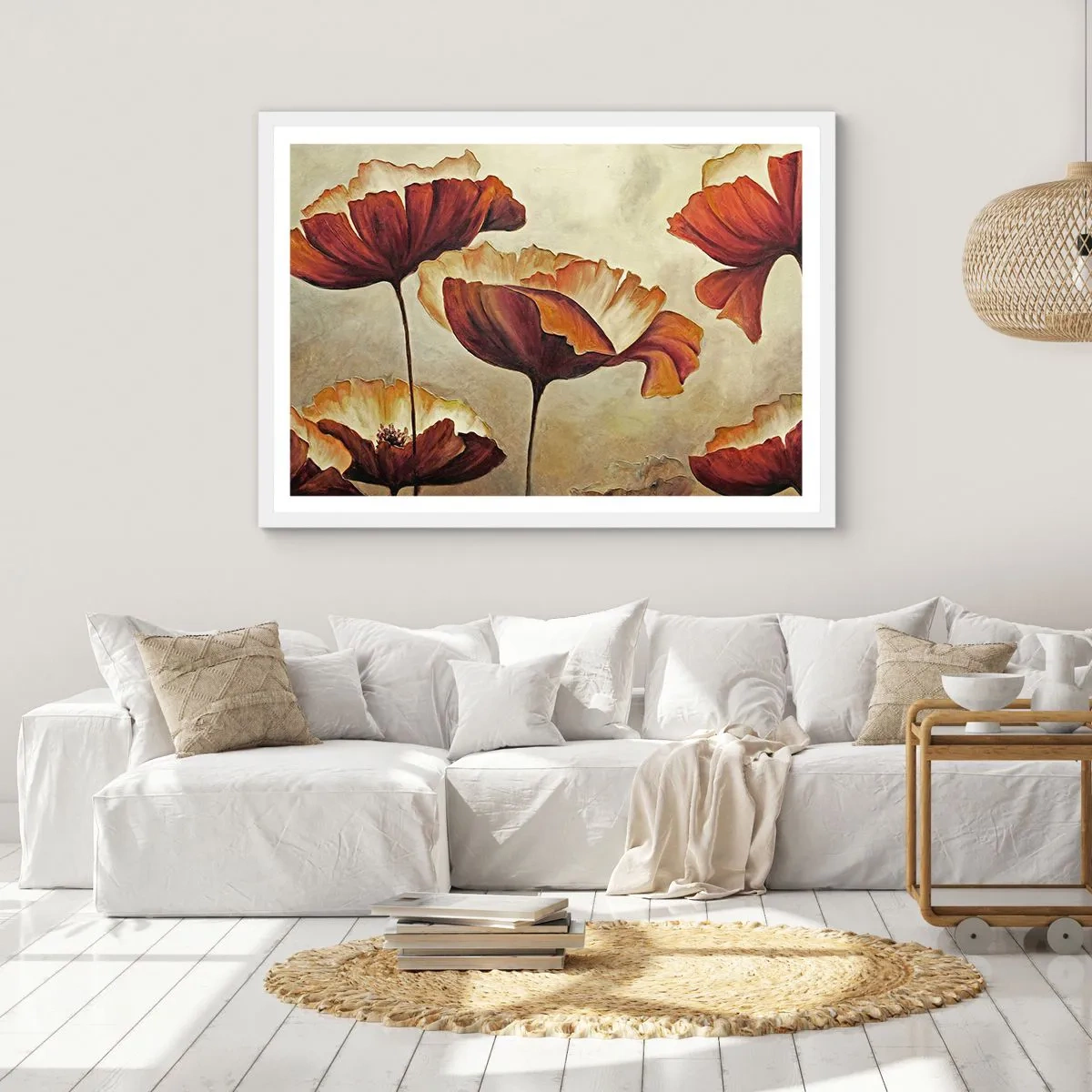 Poster in white frmae - Piece of Meadow - 50x40 cm