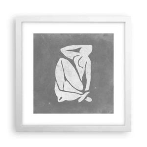 Poster in white frmae - Lost in Thoughts - 30x30 cm