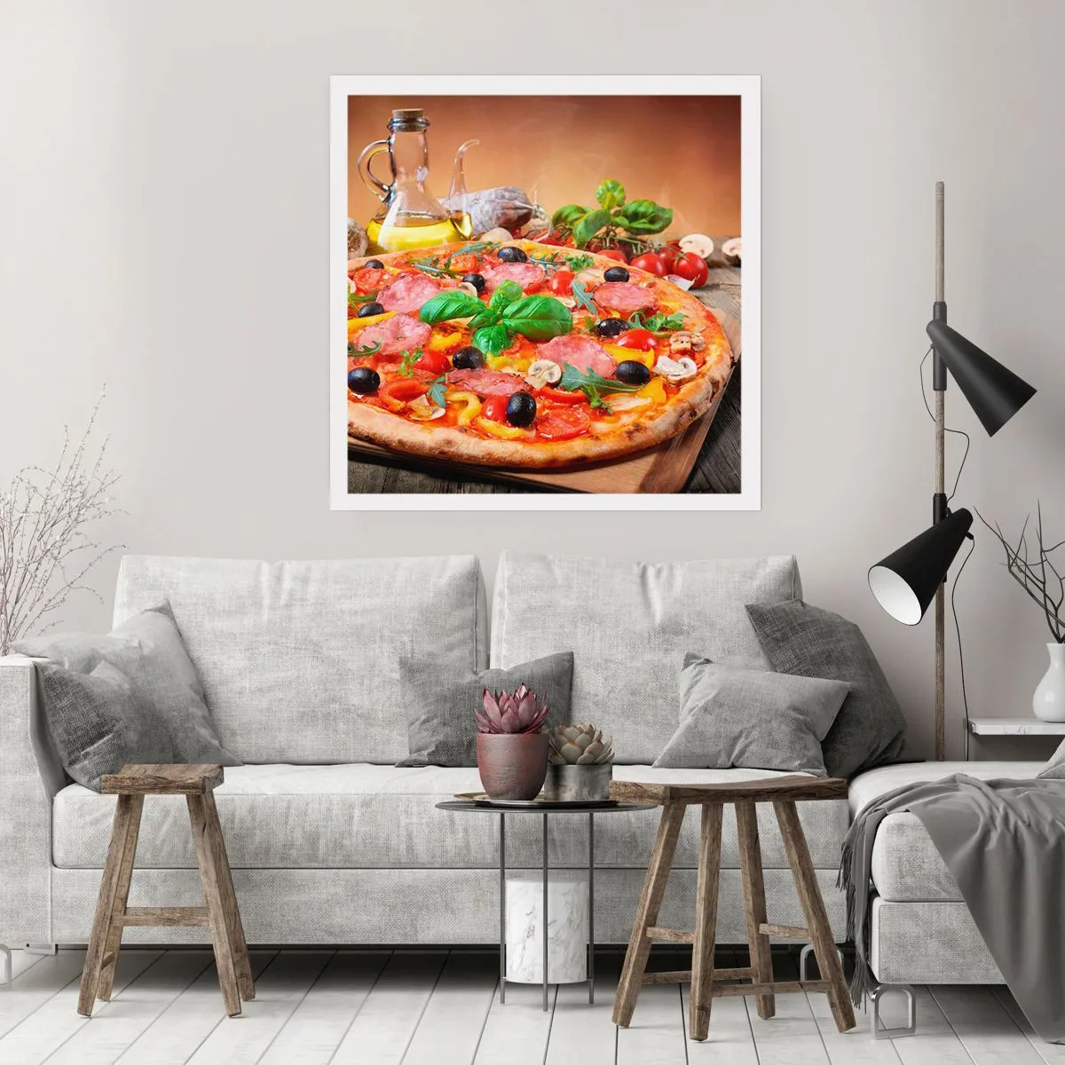 Poster - With a Real Italian Flavouring - 30x30 cm