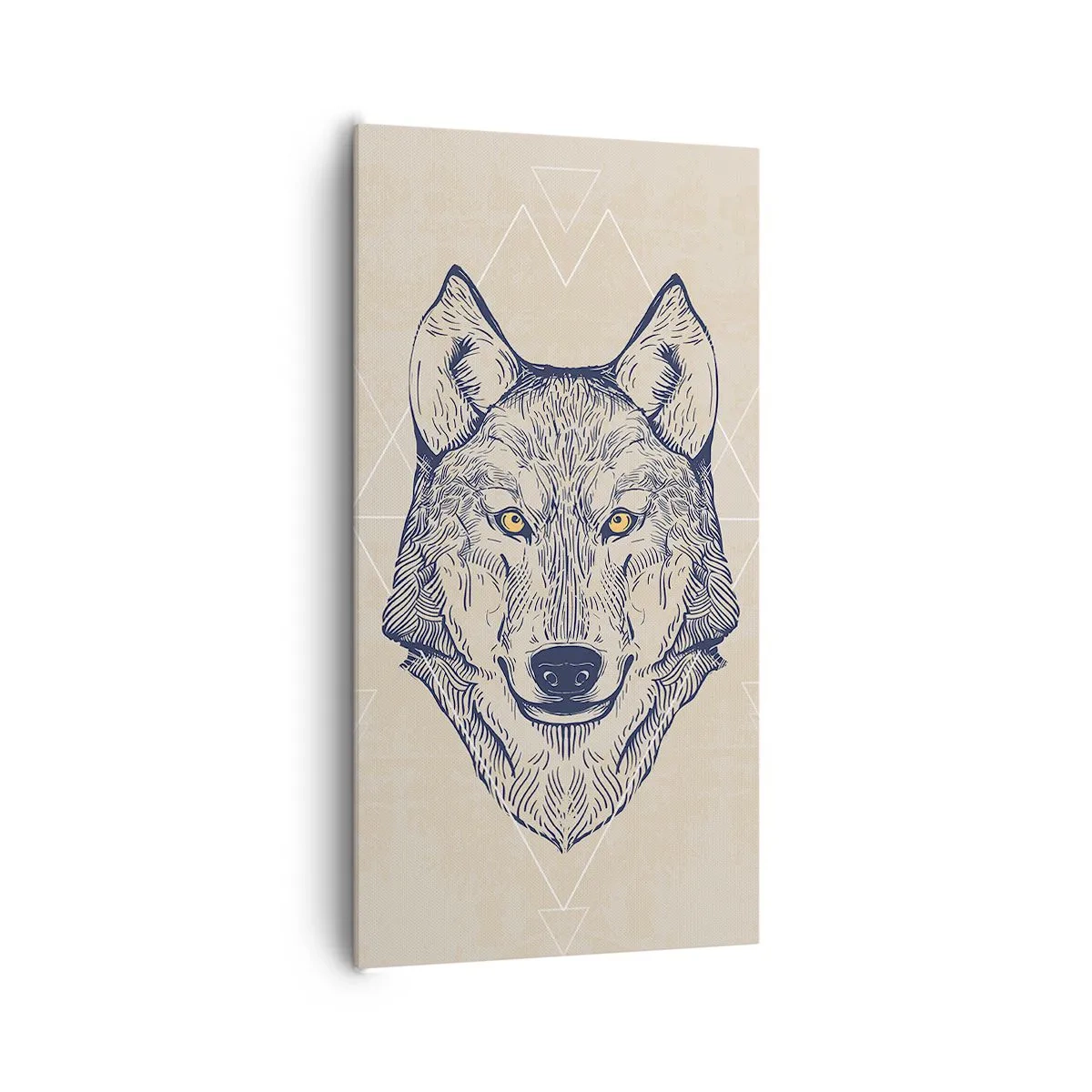 Canvas picture - Alpha with a Piercing Eyes - 65x120 cm