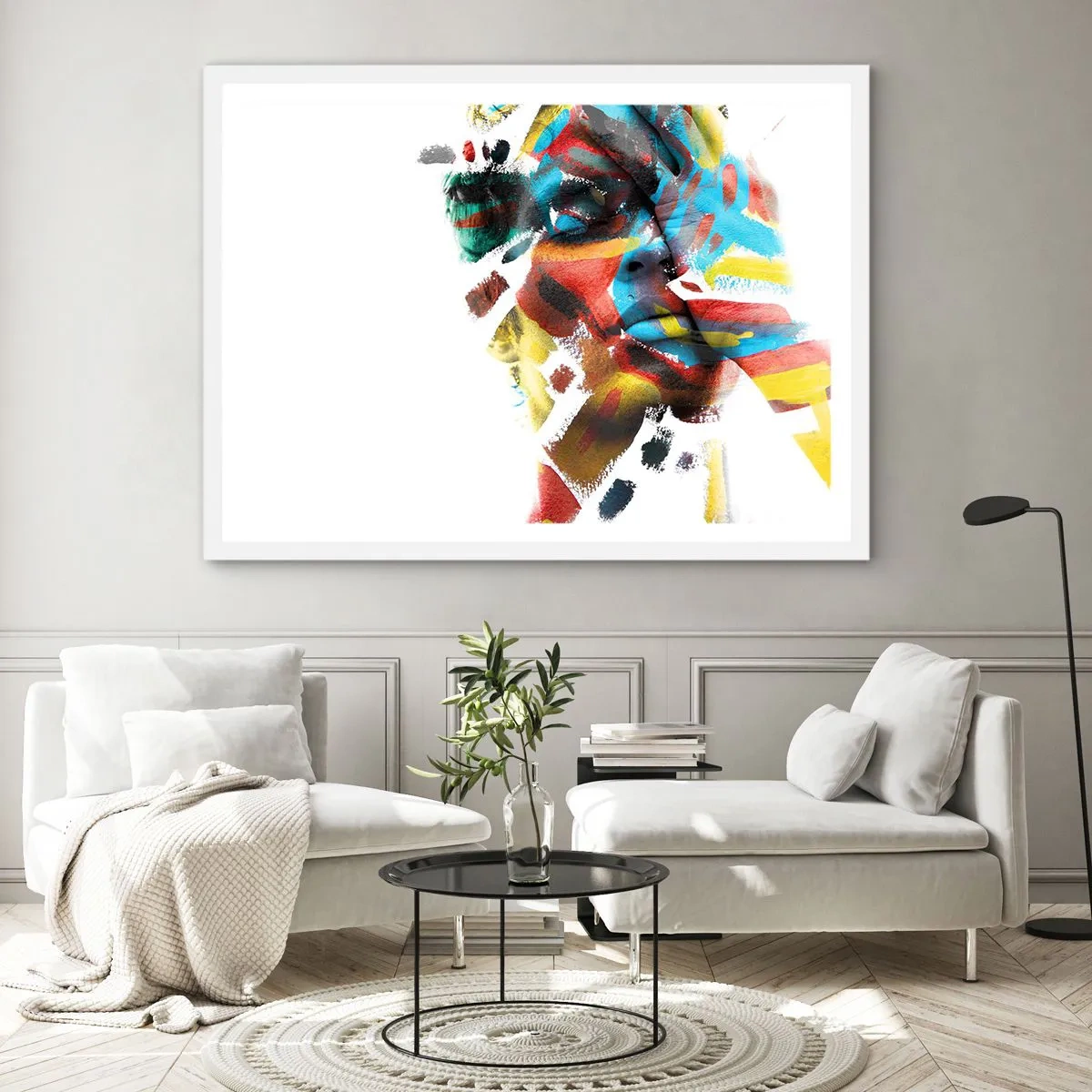 Poster in white frmae - Colourful Personality - 91x61 cm