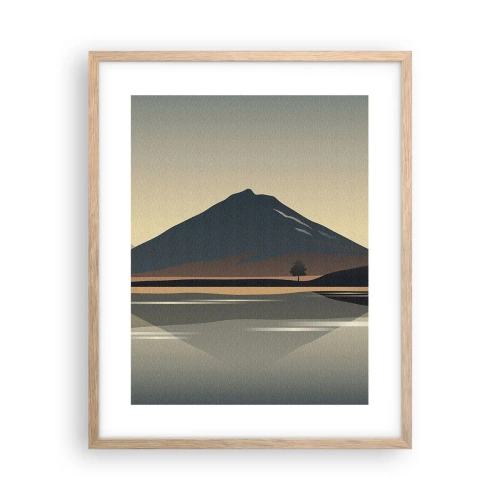 Poster in light oak frame - Mirror Image - 40x50 cm