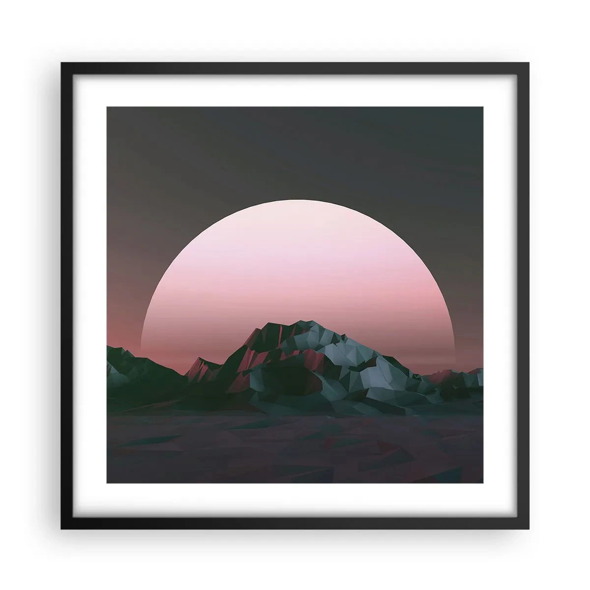Poster in black frame - In a Neighbouring Galaxy - 50x50 cm
