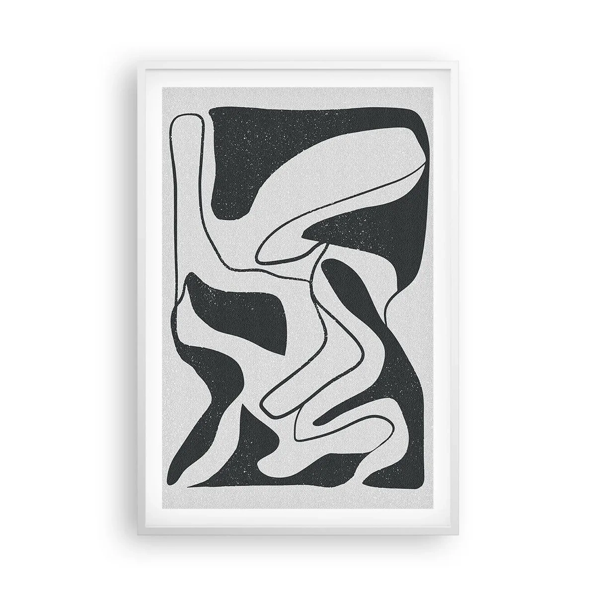 Poster in white frmae - Abstract Fun in a Maze - 61x91 cm