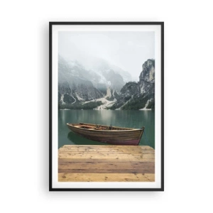 Poster in black frame - Boat Found Solitude - 61x91 cm