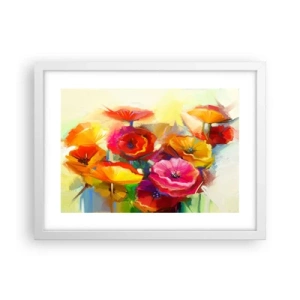 Poster in white frmae - Not Only Red - 40x30 cm