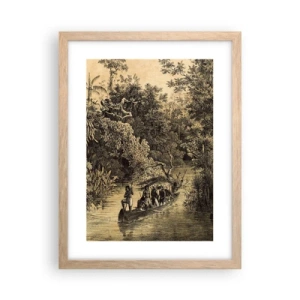 Poster in light oak frame - Journey to the Spring - 30x40 cm