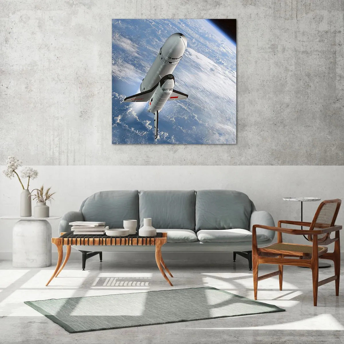 Glass picture - Space Ascension - 70x70 cm