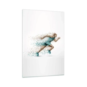 Glass picture - Life Is a Run - 70x100 cm