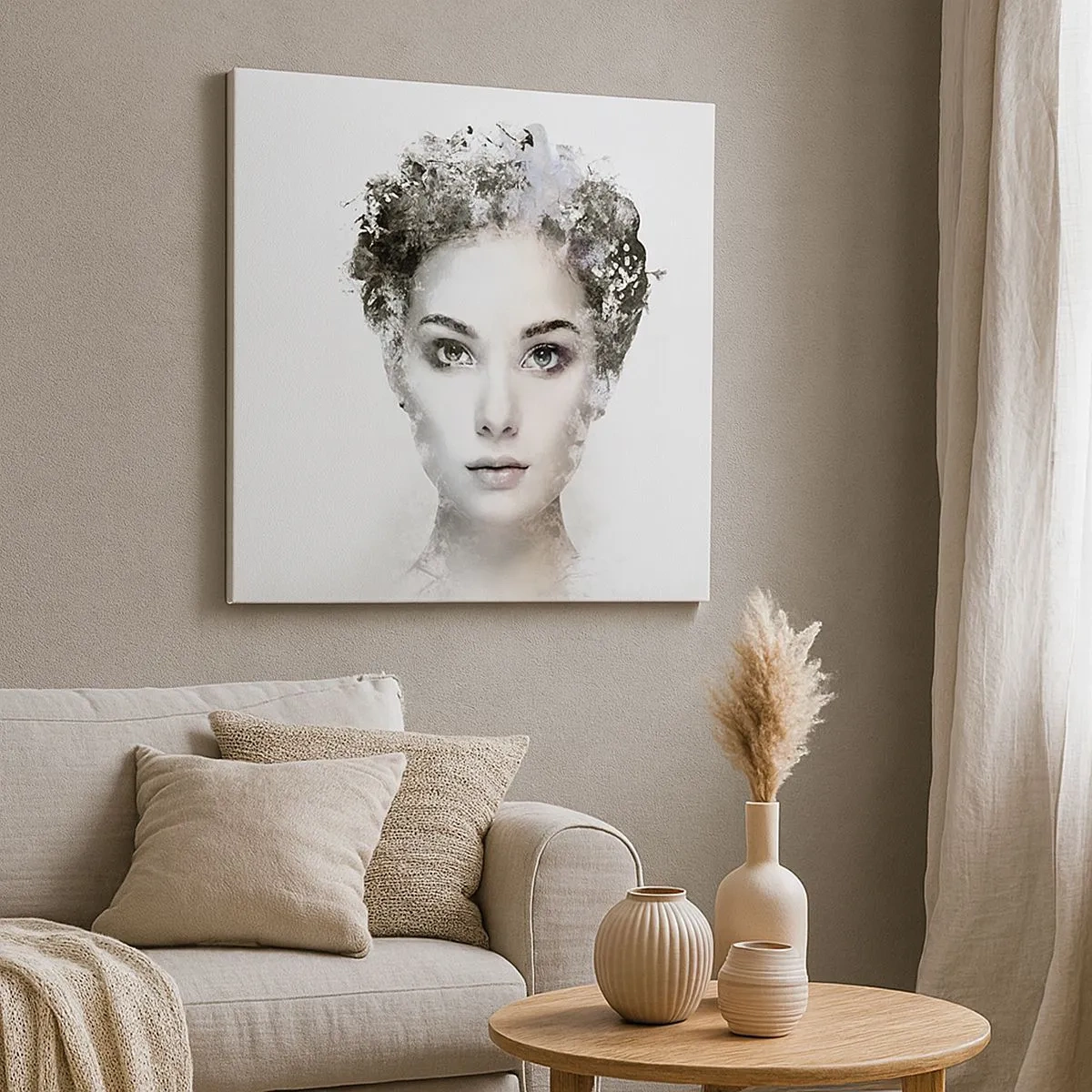 Canvas picture - Extremely Stylish Portrait - 30x30 cm