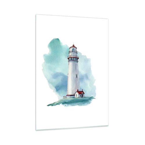 Glass picture - Gentle Sister of Blue - 50x70 cm