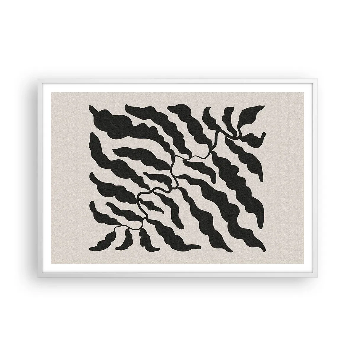 Poster in white frmae - Nature of a Square - 100x70 cm