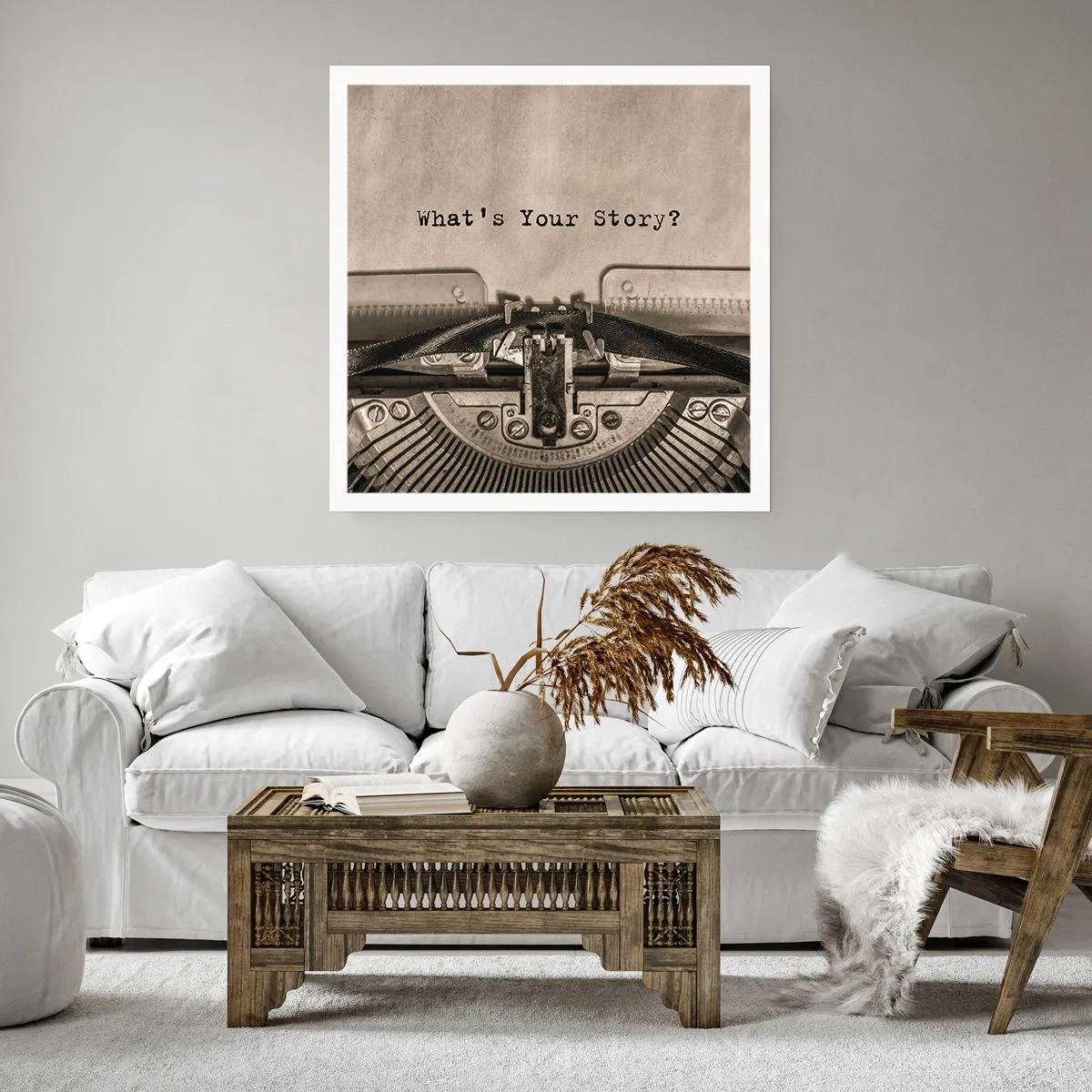 Poster - Tell Me  - 40x40 cm