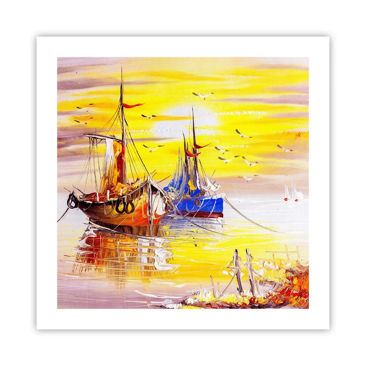 Poster - Deserved Rest in Port - 50x50 cm