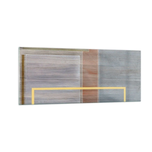 Glass picture - Straight and Calm - 100x40 cm