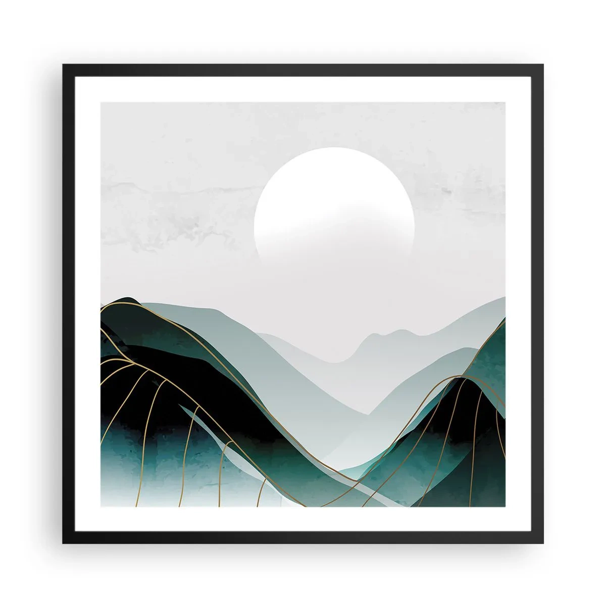 Poster in black frame - In Full Majesty - 60x60 cm