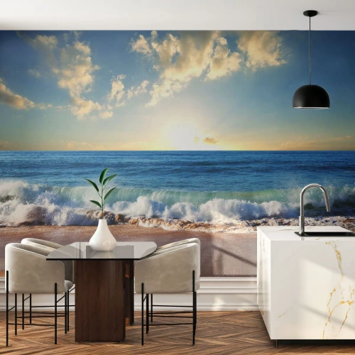 Photo Wallpaper Standard Eco - Moving Still - Landscape, Sea, Beach - 400x280 cm
