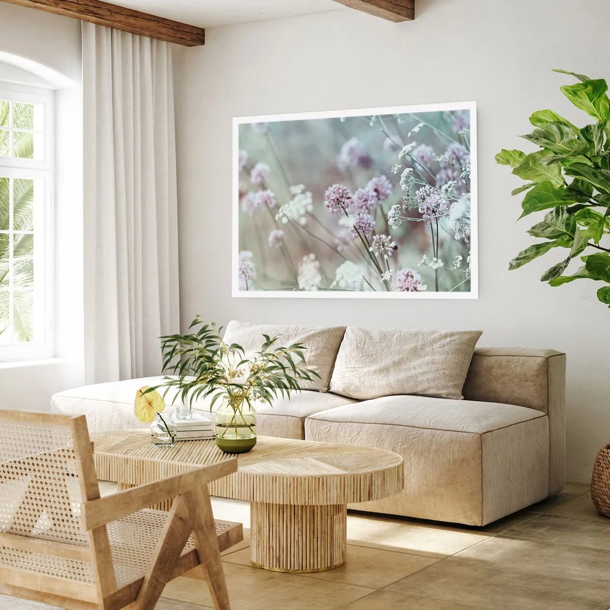 Poster - Sweet Filigrees of Herbs - 40x30 cm