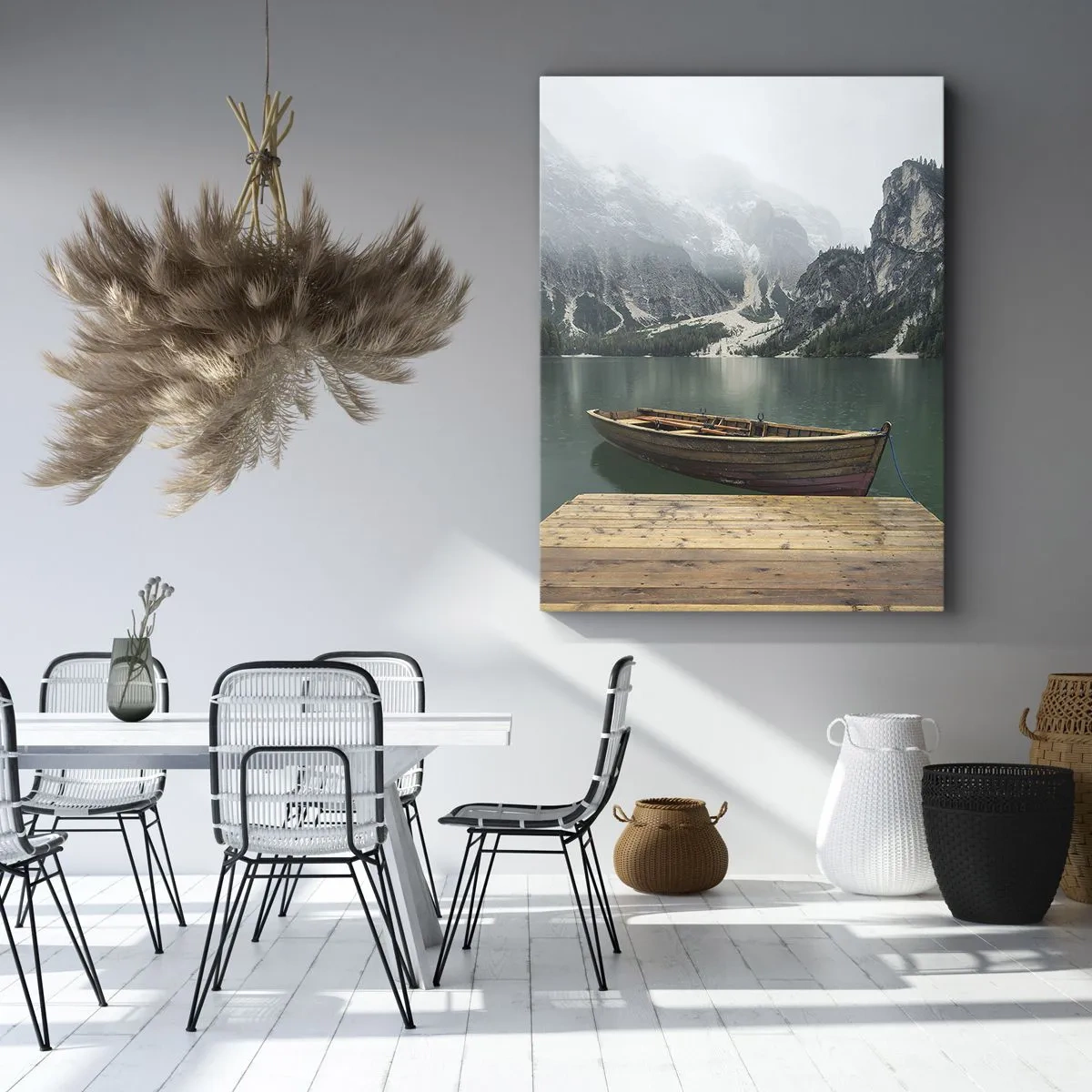 Canvas picture - Boat Found Solitude - 50x70 cm