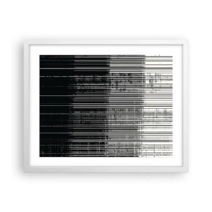 Poster in white frmae - Waves and Vibrations - 50x40 cm