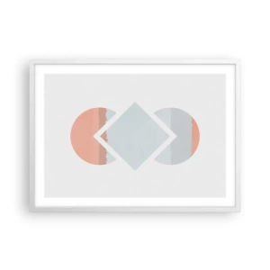 Poster in white frmae - Situation Is Clear - 70x50 cm