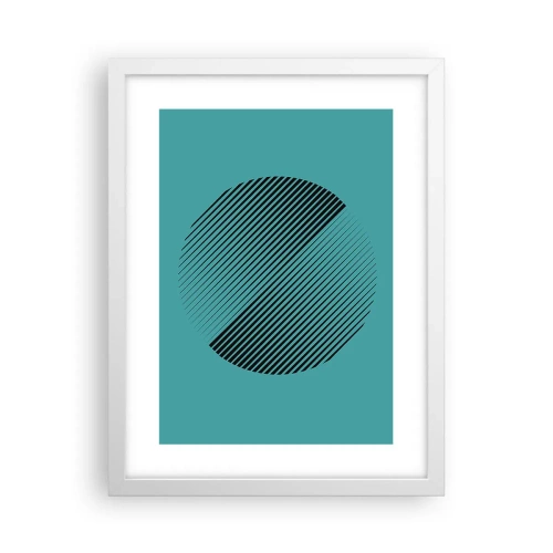 Poster in white frmae - Circle - Geometrical Variation - 30x40 cm