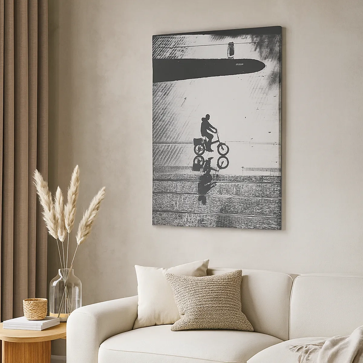 Canvas picture - Straight ahead, through the City - 50x70 cm