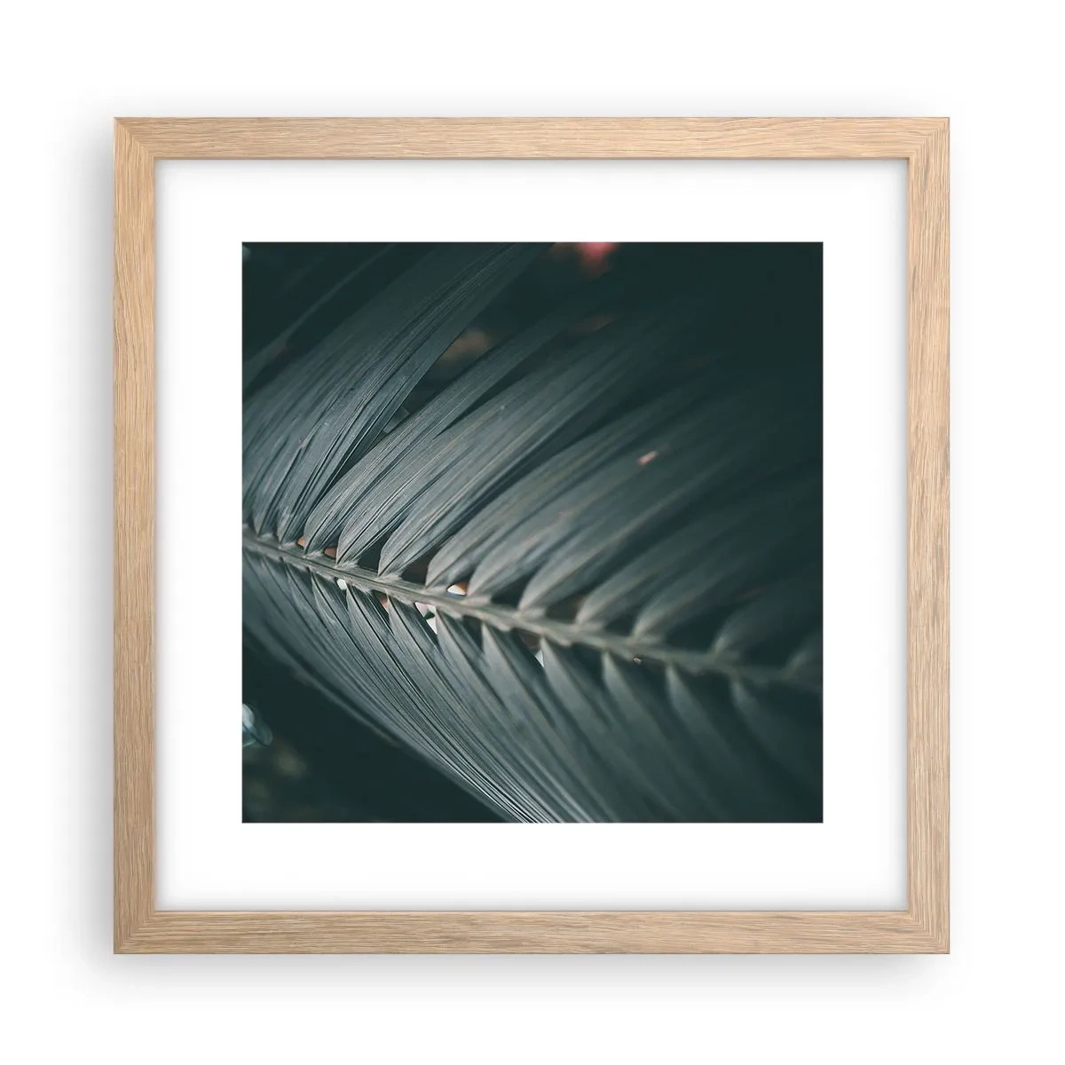 Poster in light oak frame - Precision of Nature - 30x30 cm