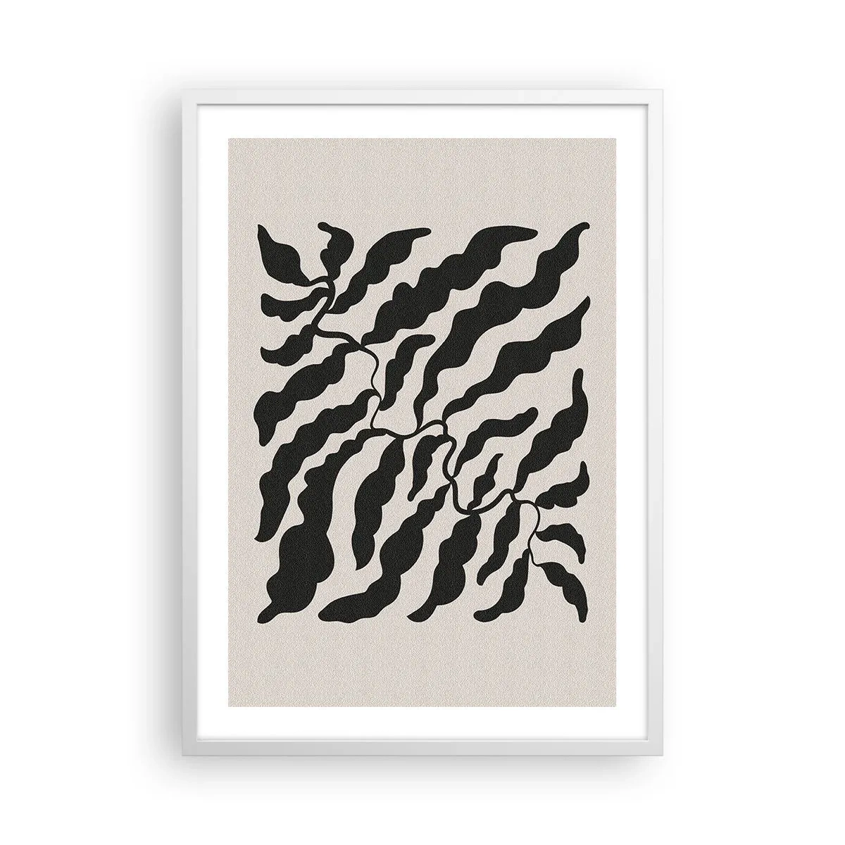 Poster in white frmae - Nature of a Square - 50x70 cm