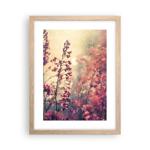 Poster in light oak frame - Secret Garden - 30x40 cm