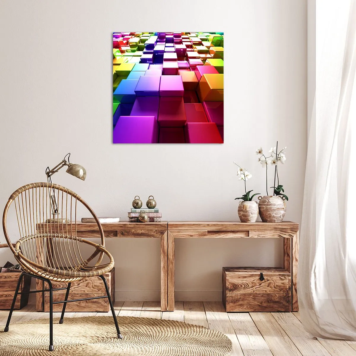 Canvas picture - Optical Harmony - 50x50 cm