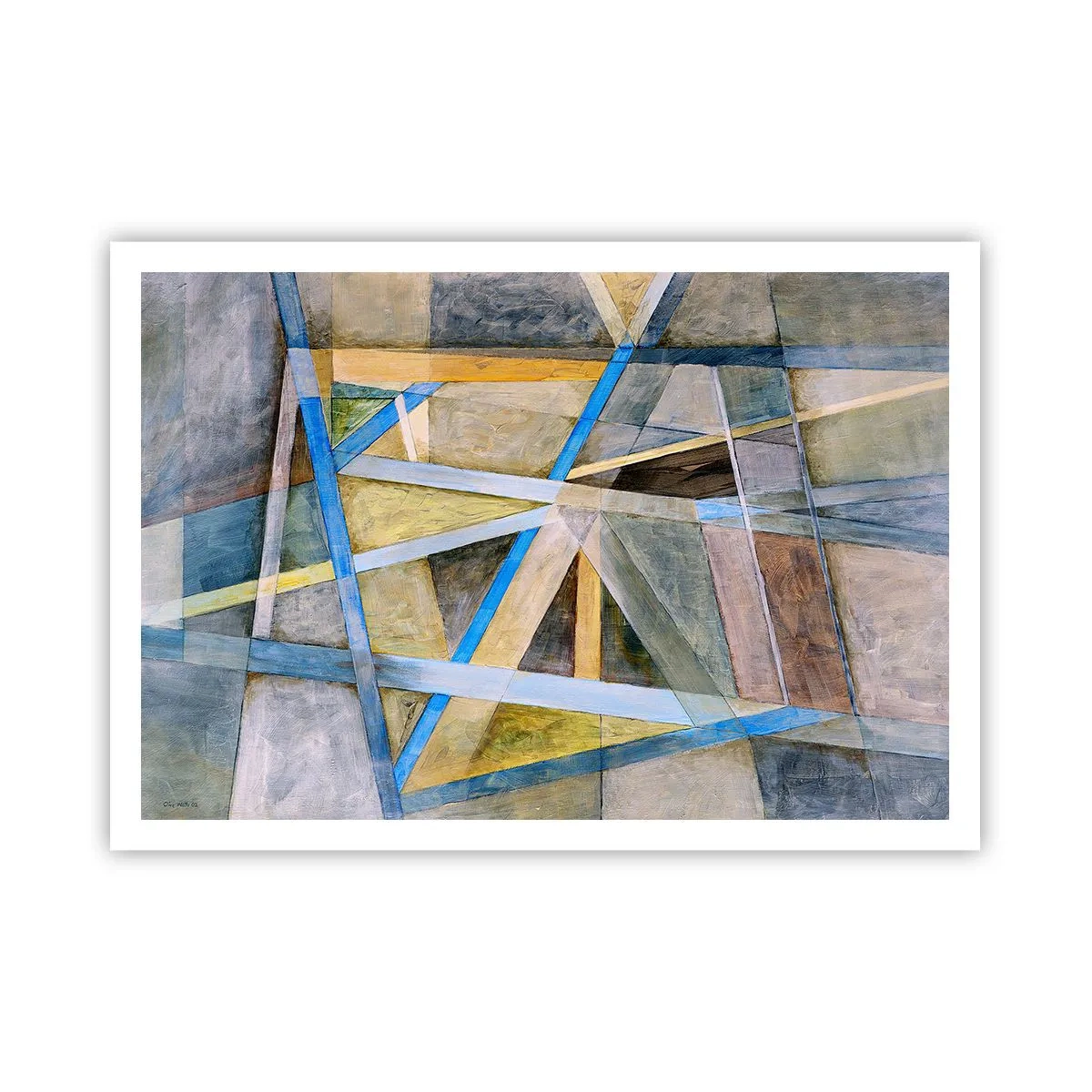 Poster - Straight Or Slanted? - 100x70 cm