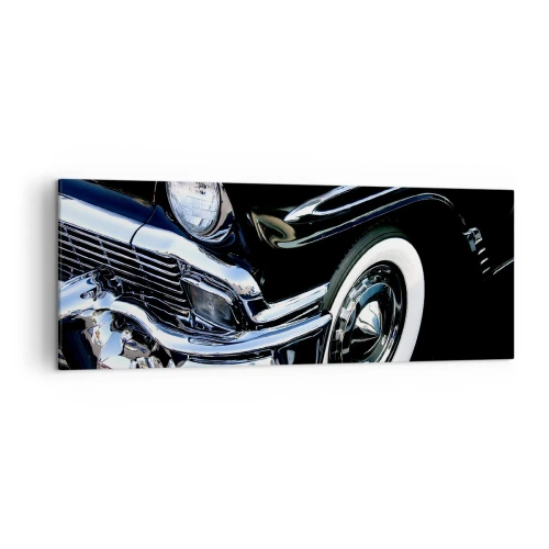 Canvas picture - Classics in Silver, Black and White - 140x50 cm