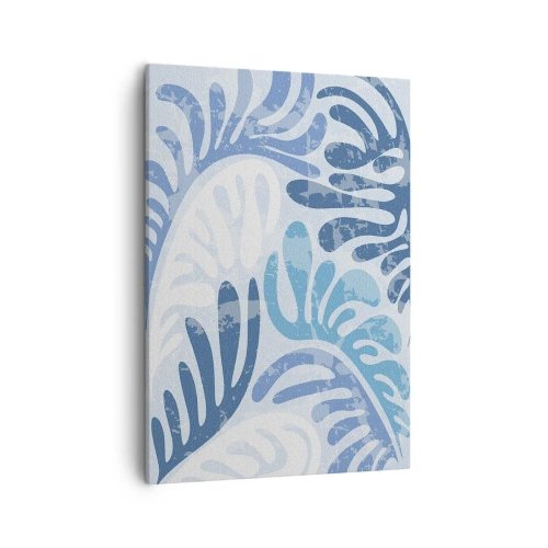 Canvas picture - Blue Ferns - 50x70 cm