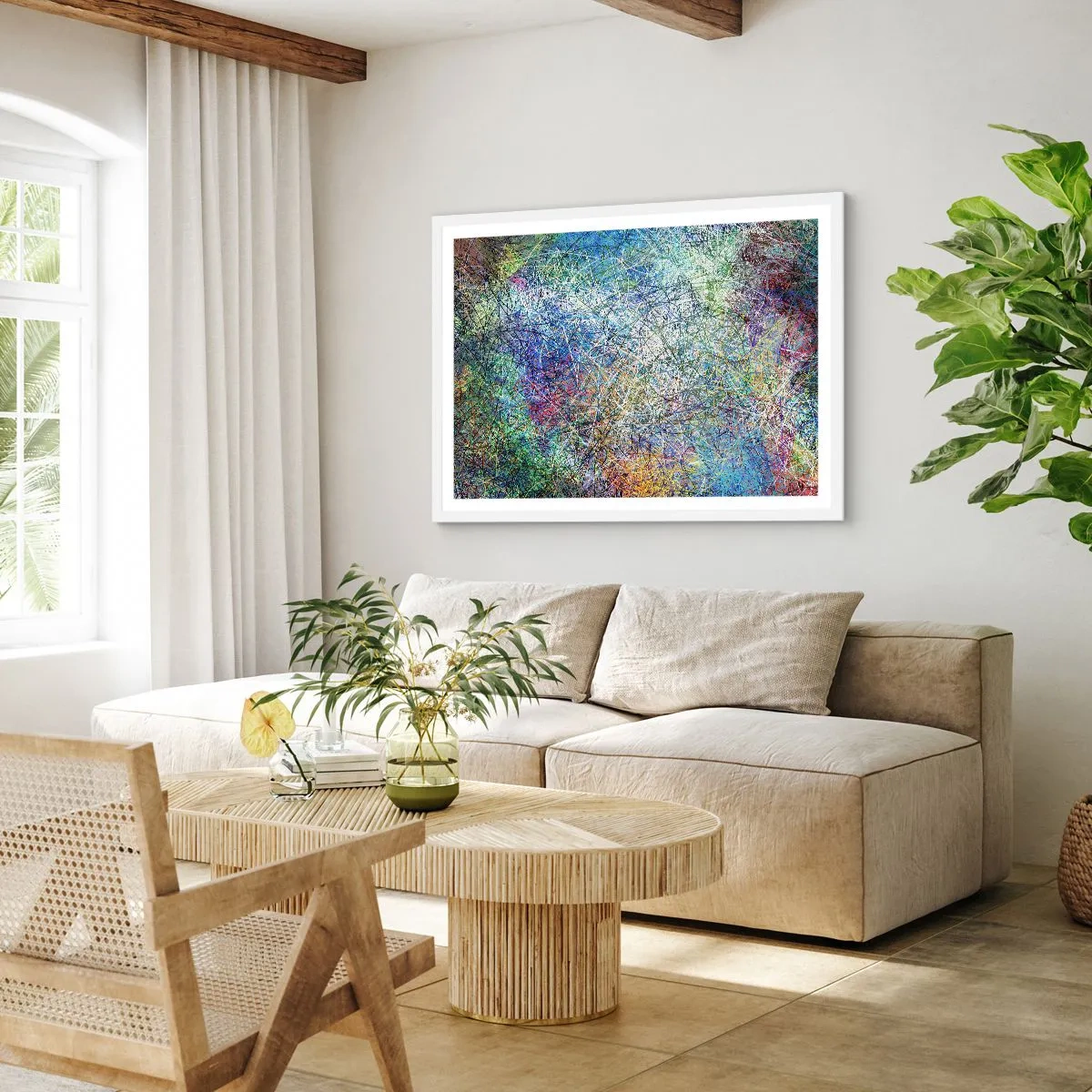 Poster in white frmae - It's Not So Simple - 50x40 cm