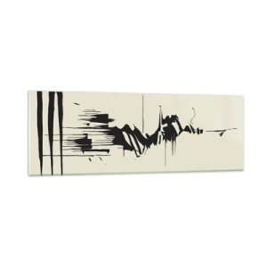 Glass picture - Hasty Abstract - 90x30 cm