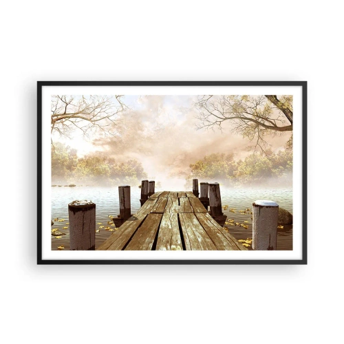 Poster in black frame - Gentle Sadness of Autumn - 91x61 cm